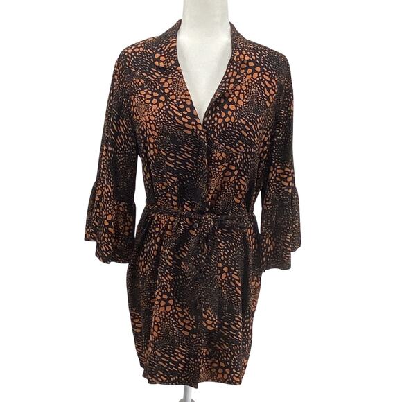 Saltwater Luxe Cinnamon Button-Up Dress Size Small NWT 100% Rayon - Picture 1 of 11